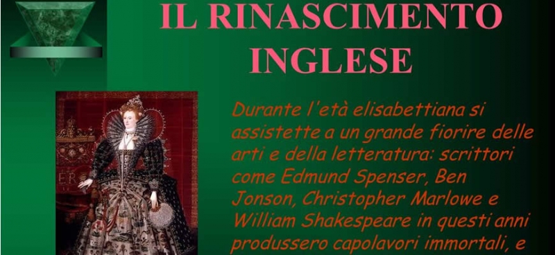Letteratura inglese il Rinascimento